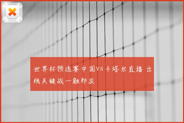 世界杯预选赛中国vs卡塔尔直播 出线关键战一触即发